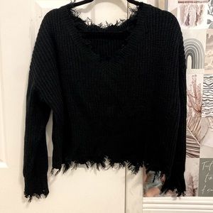 V neck sweater